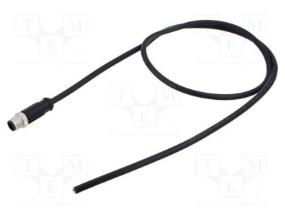 Conector M12 mufă tată drept aurit 5 PIN AMPHENOL foto