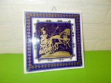 AHILE in carul de lupta - PLACA de FAIANTA reproducere dupa o pictura antica