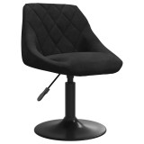 Cumpara ieftin Scaun de bar, negru, catifea