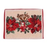 Servet pentru Masa, Flippy, Model Craciunite, Tematica Craciun, 43 x 34 cm, Rosu
