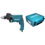 Masina de gaurit si insurubat (bormasina) cu percutie Makita HP1631K, 710 W, 3200 RPM, 48.000 percutii/min, 13 mm mandrina, maner lateral, valiza tran