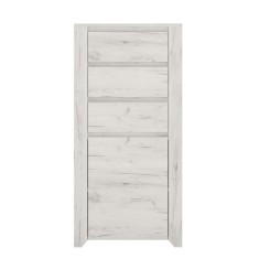 Comoda 3 sertare 1 usa pal alb craft Angel 56x40.2x116.3 cm