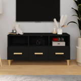 Comodă TV, negru, 102x36x50 cm, lemn compozit, vidaXL