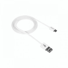 Cablu de date Canyon CNE-USBM1W MicroUSB 1m Alb foto