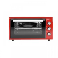 Cuptor electric Zilan ZLN5650, Putere 2000W, Capacitate 45L, Timer, Termostat, 3 trepte putere, interior emailat, Rosu