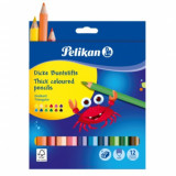 Cumpara ieftin Creioane colorate 12 culori Pelikan