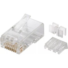Mufa retea RJ45 8P8C Cat6A neecranat contacte aurite 50u Goobay