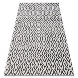 Covor modern MUNDO E0621 geometric exterior bej / negru, 200x290 cm