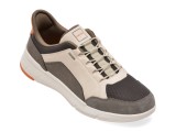 Cumpara ieftin Pantofi sport GEOX gri, U659KA, din piele ecologica