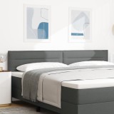 VidaXL Tăblie de pat design linii, gri &icirc;nchis, 200 cm, textil