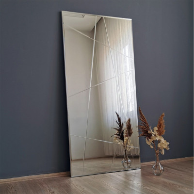 Oglindă A331D, Argint, 3x130x62 cm foto