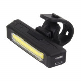 Cumpara ieftin Lanterna fata bicicleta, Esperanza Elnath, dioda led de 100 lumeni, 3 moduri de iluminare, incarcare USB, culoare neagra, rezistenta la stropire