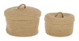 Cumpara ieftin Set 2 cosuri depozitare natur Candor &Oslash;20x13h; &oslash;23x16h