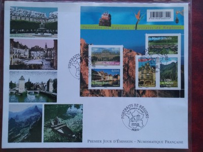 2008-Franta-Regiuni nr.11-I-F.D.C.-MNH foto