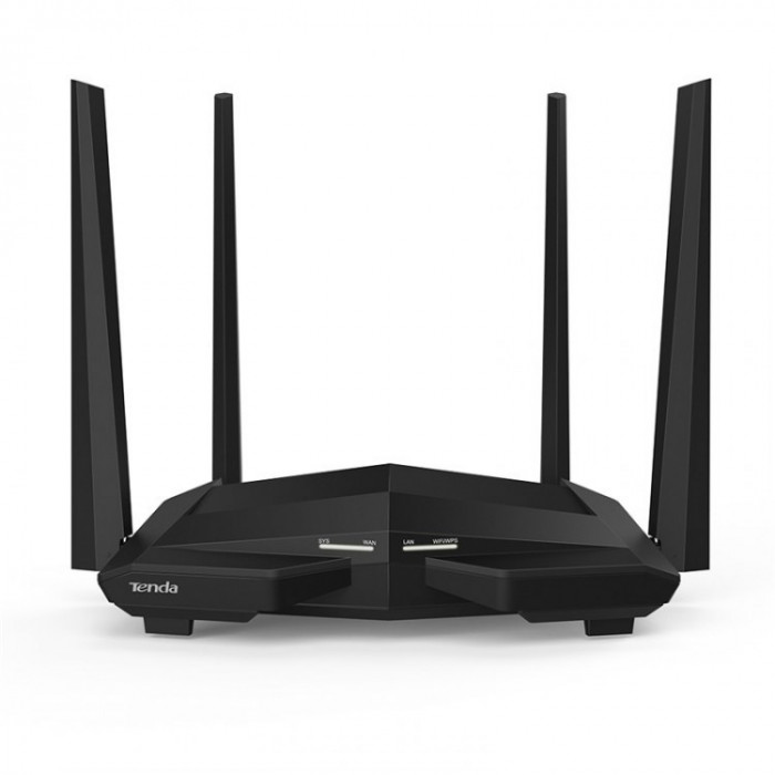 Router wireless Tenda AC10 , Smart Dual Band Gigabit , 1200 Mbps , Negru