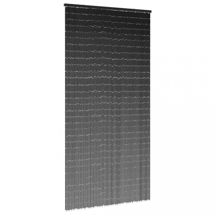Perdele ușă cu insecte gri &icirc;nchis 100x200 cm bambus