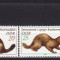 GERMANIA 1982 FAUNA ANIMALE CU BLANA PRETIOASA SERIE MNH