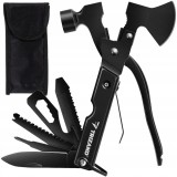 Unealta, briceag multifunctional, 17 in 1, model Survival, inox, cu husa, Trizand, Isotrade