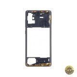 Carcasa Mijloc Samsung Galaxy A71 A715 Neagra (Prism Crush Black)