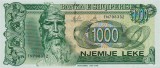 ALBANIA █ bancnota █ 1000 Leke █ 1996 █ P-61c █ UNC █ necirculata