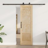 Ușă Glisantă cu Set Hardware &quot;ORKDAL&quot; Lemn Masiv din Pin