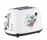 Prajitor de paine Toaster cu design Grafitti TRISA Street Art, 7371.7112, 815 W, Alb - NOU