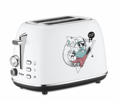 Prajitor de paine Toaster cu design Grafitti TRISA Street Art, 7371.7112, 815 W, Alb - NOU foto