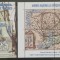 BC91, Romania 2003, set colita+bloc- muzeul national al hartilor si cartii vechi
