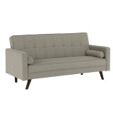 Cumpara ieftin Canapea extensibila cu tapiterie textil bej Otisa 189x76x89 cm
