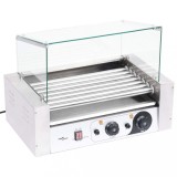Cumpara ieftin Aparat hot-dog 7 role cu capac din sticlă 1400 W