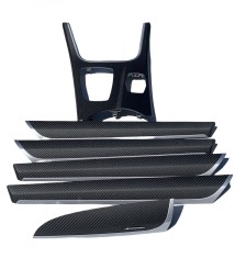 NEW ORIGINAL CARBON TRIM INTERIOR STRIPES SET BMW X3 X4 F25 F26 51952358300 2358300