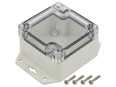 Carcasă universală ABS gri deschis 75x75x45mm foto