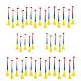Cumpara ieftin Set 40 Vuvuzele Tricolore Stadion, Petreceri, Fotbal - Goarna Plastic Multicolor, Sunet Puternic 127dB