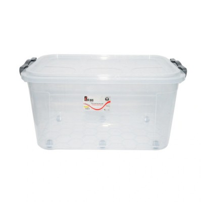 Cutie depozitare 50L cu capac si roti din plastic transparenta Cod:DISLK04 Automotive TrustedCars foto