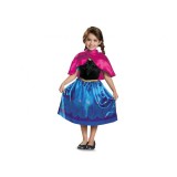 Costum carnaval printesa Ana - Frozen pentru copii, marime XS ( 3-4 ani)