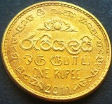 Cumpara ieftin Moneda exotica 1 RUPIE - SRI LANKA, anul 2011 *cod 1770, Asia