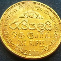 Moneda exotica 1 RUPIE - SRI LANKA, anul 2011 *cod 1770