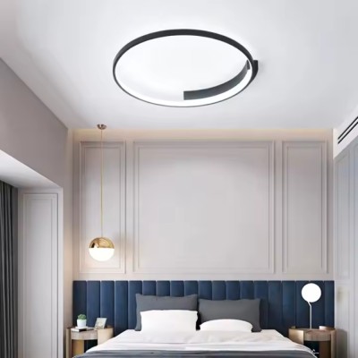Lustra LED cu telecomanda LETIZIA, 33W, 1 Cerc, lumina Rece/Calda/Neutra, Dimabila, Negru foto