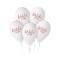 Set 5 baloane latex model Bride to be alb roz 32 cm