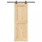 vidaXL Ușă glisantă cu set de feronerie 80x210 cm, lemn masiv de pin 3332725