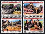 Timbre Niger 2015 - Serie Completa Vulturi MNH - Colectie, Francobolli Africa, Tema Pasari Rapitoare, Valoare Numismatica, Raritate