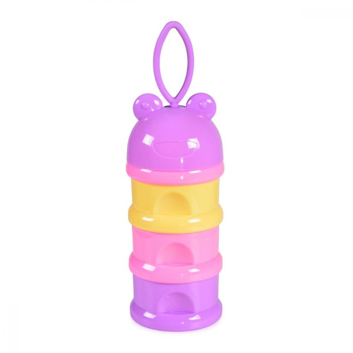 Recipient pentru lapte praf cu 3 compartimente Frog Girl
