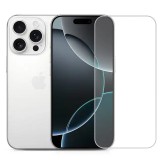 Folie de Protectie pentru Apple iPhone 16 Pro Max, TEO, Sticla Securizata 3D, High Definition pentru Ecran complet, Anti Zgirieturi, Anti bule, Transp
