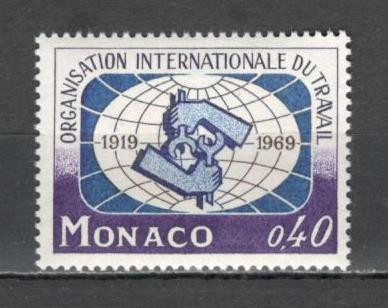 Monaco.1969 50 ani Organizatia Internationala a Muncii SM.502 foto