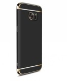 Pachet husa Samsung Galaxy S8 Luxury Black Plated folie de protectie gratis, MyStyle