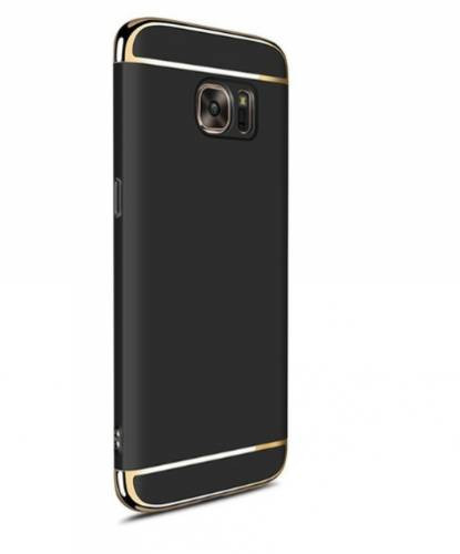 Pachet husa Samsung Galaxy S8 Luxury Black Plated folie de protectie gratis