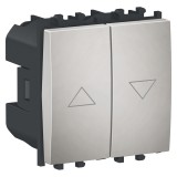 Intrerupator jaluzele 2M Schneider Easy Styl argintiu LMR0712004