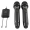 Set 2 microfoane UHF wireless cu receptor