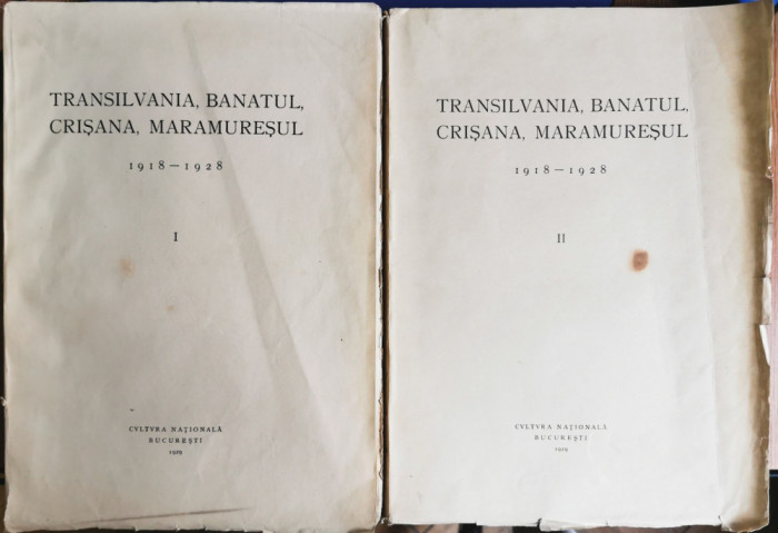 Transilvania, Banatul, Crisana, Maramuresul - 1918 - 1928 (vol. 1, 2)