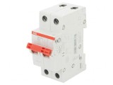 Separator-&icirc;ntrerupător Poli 2 pentru șină DIN 32A 415VAC, ABB